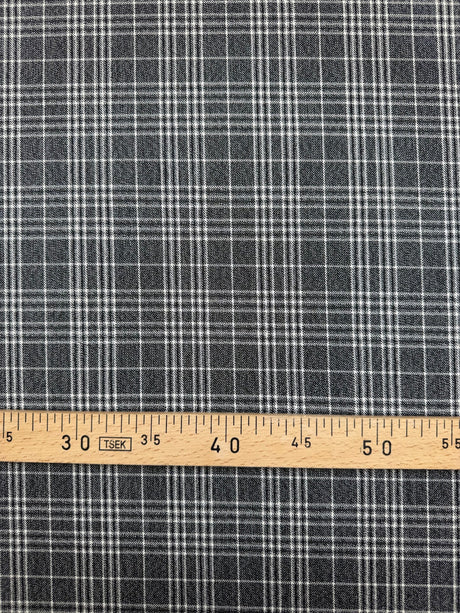 Cotton Twill Checked Jacket Fabric