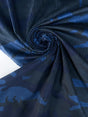Cotton Corduroy Printed Blue Black