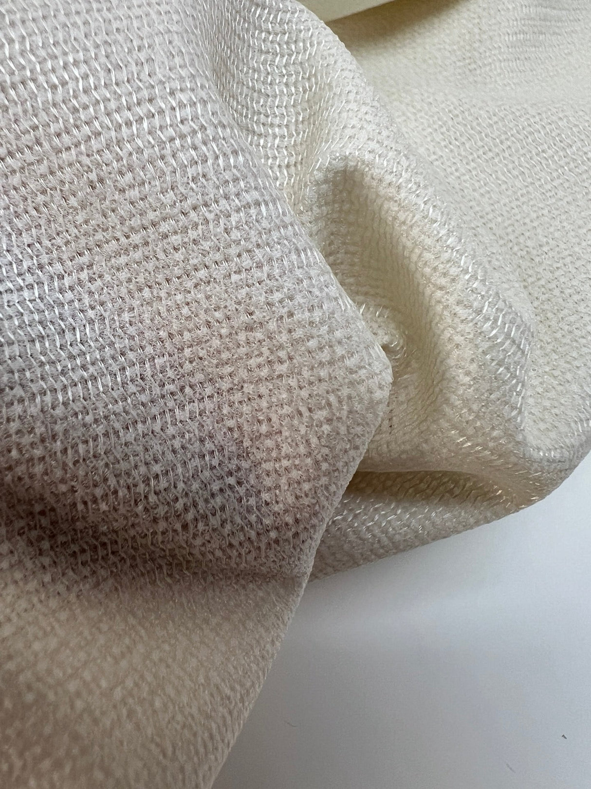 Beige Polyamide Interlining Fabric