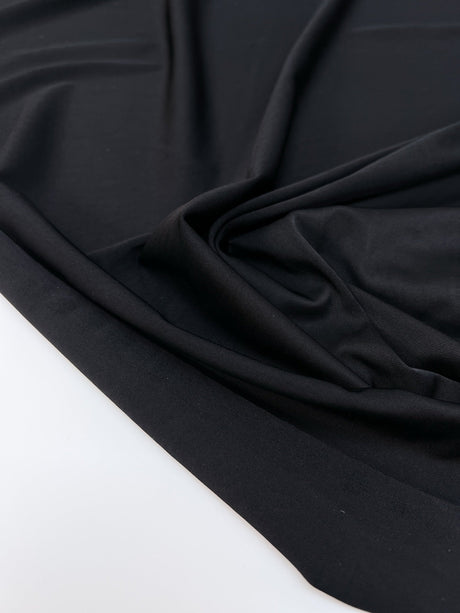 Black Viscose Knit Fabric
