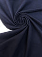Wool Cotton Twill Fabric Blue Black