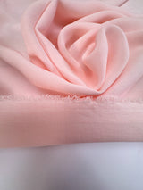 Pink Polyester Crepe