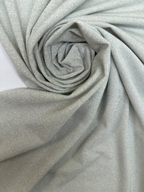 Viscose Lurex Knitted Fabric Silver