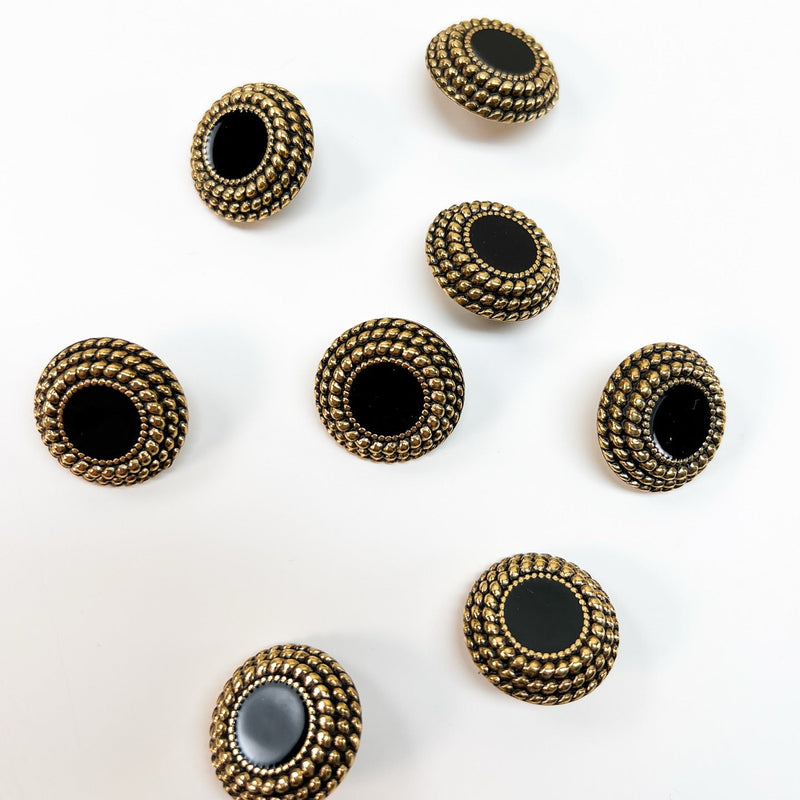 Italian Golden Black Metal Sewing Notions