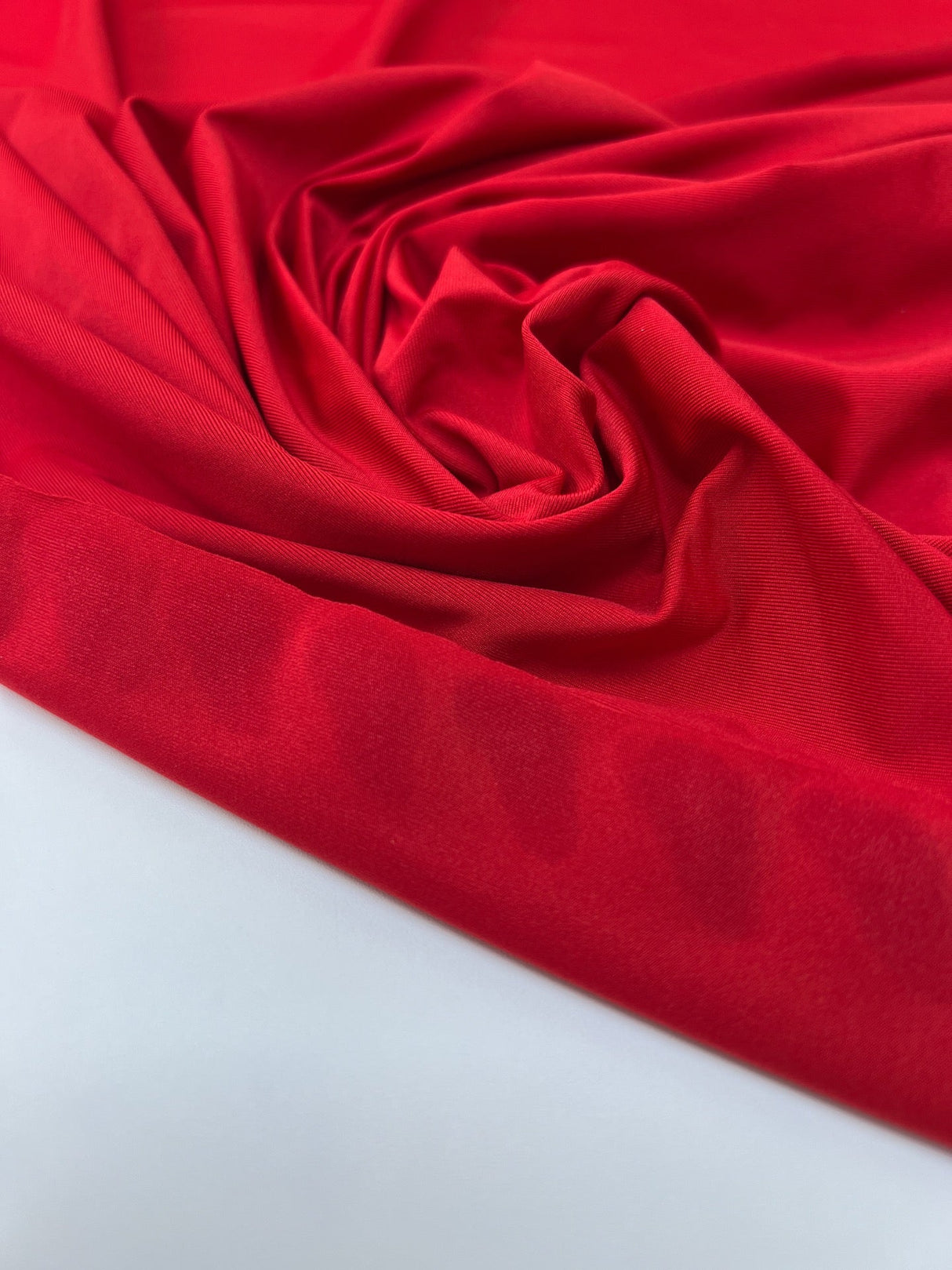 Red Stretch Knitted Fabric
