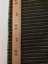 Cotton Lurex Tweed Striped Golden-Black
