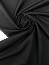 Wool Jacquard Fabric Black