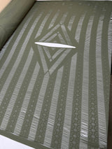 Polyamide Knitted Green Panel Print