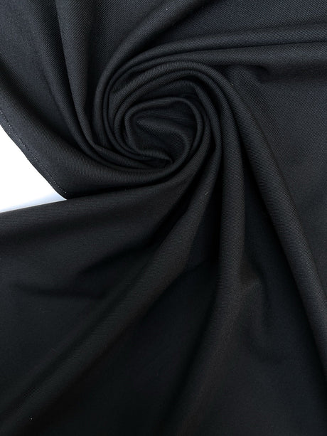 Wool Blend Twill Black