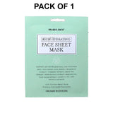 Trader Joe’s Rich Hydrating Face Sheet Mask Natural Cucumber Fragrance | 0.67 Fl Oz