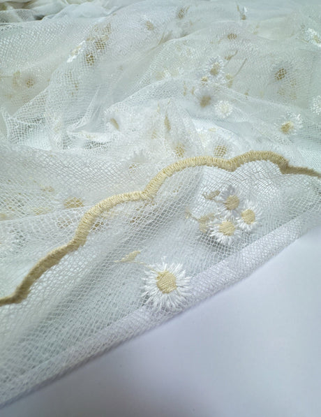 Embroidered Polyamid Mesh