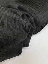 Wool Twill Suit Fabric Black