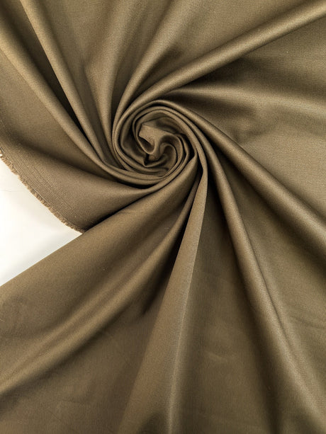 Cotton Twill With Elastane Green