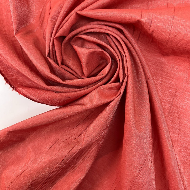 Polyamide Crinkled Orange Fabric