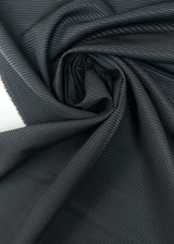 Wool Jacquard Ribbed Blue Fabric