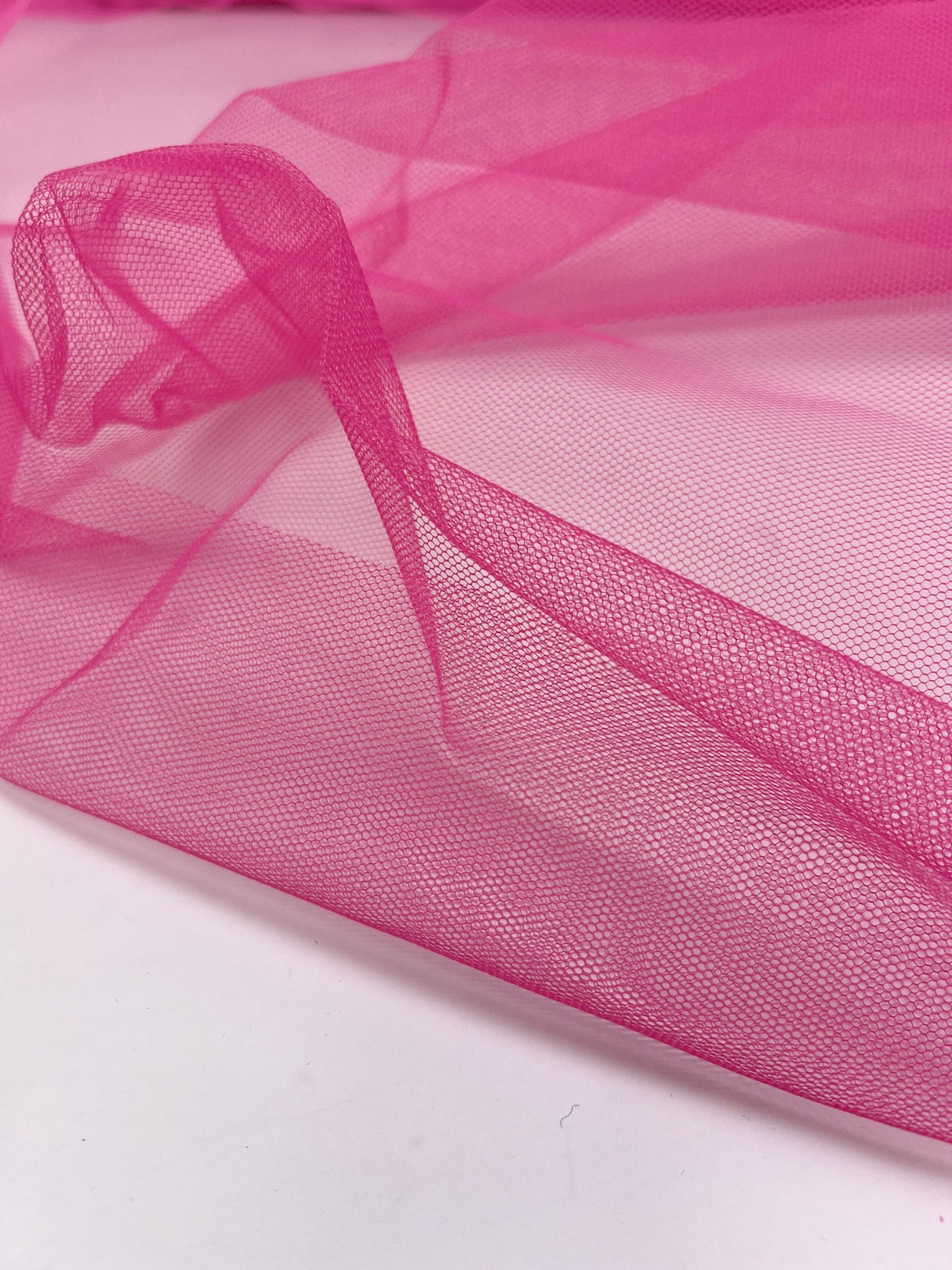 Pink Polyamide Mesh Fabric