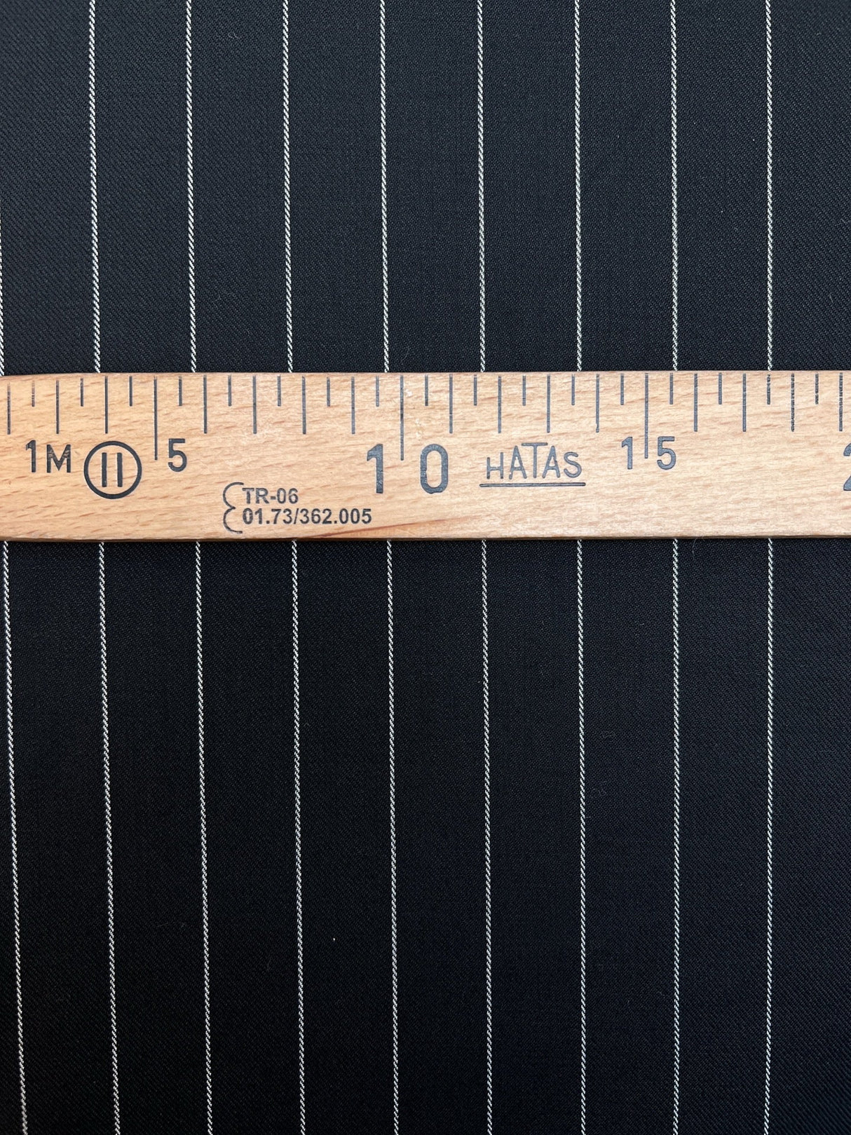Black Wool Twill Suit Fabric