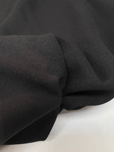 Black Viscose Crepe Fabric
