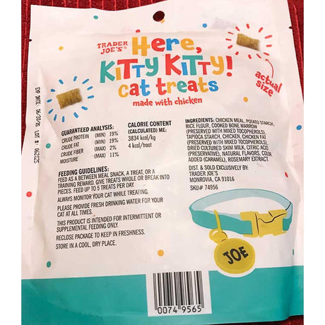 Trader Joe’s Here, Kitty Kitty Cat Treats | 5 Oz
