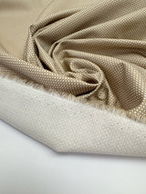 Cotton Woven Geometric Print Beige