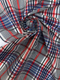 Polyester Blend Crinkled Checked Woven