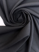 Wool Polyamide Plain Weave Gray Suiting