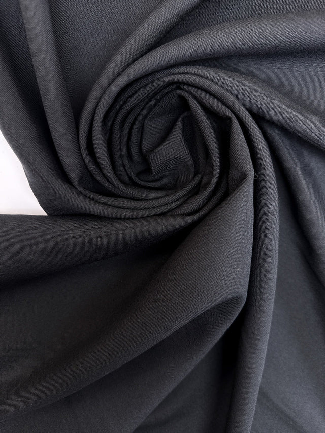 Wool Polyamide Plain Weave Gray Suiting