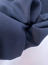 Blue Polyester Viscose Stretch Twill