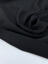 Black Wool Twill Fabric