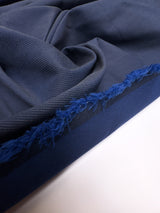 Italian Blue Striped Viscose Fabric