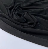 Black Polyamide Elastane Knitted Fabric
