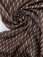 Polyester Sateen Printed Brown Beige