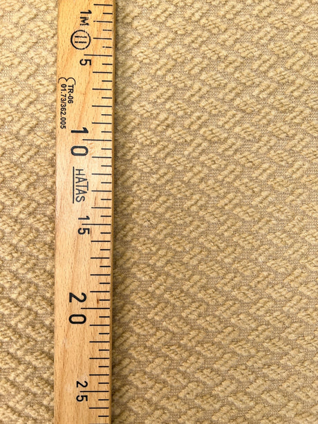 Beige Cotton Acrylic Wool Tweed