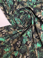 Polyamide Elastane Knitted Floral Fabric