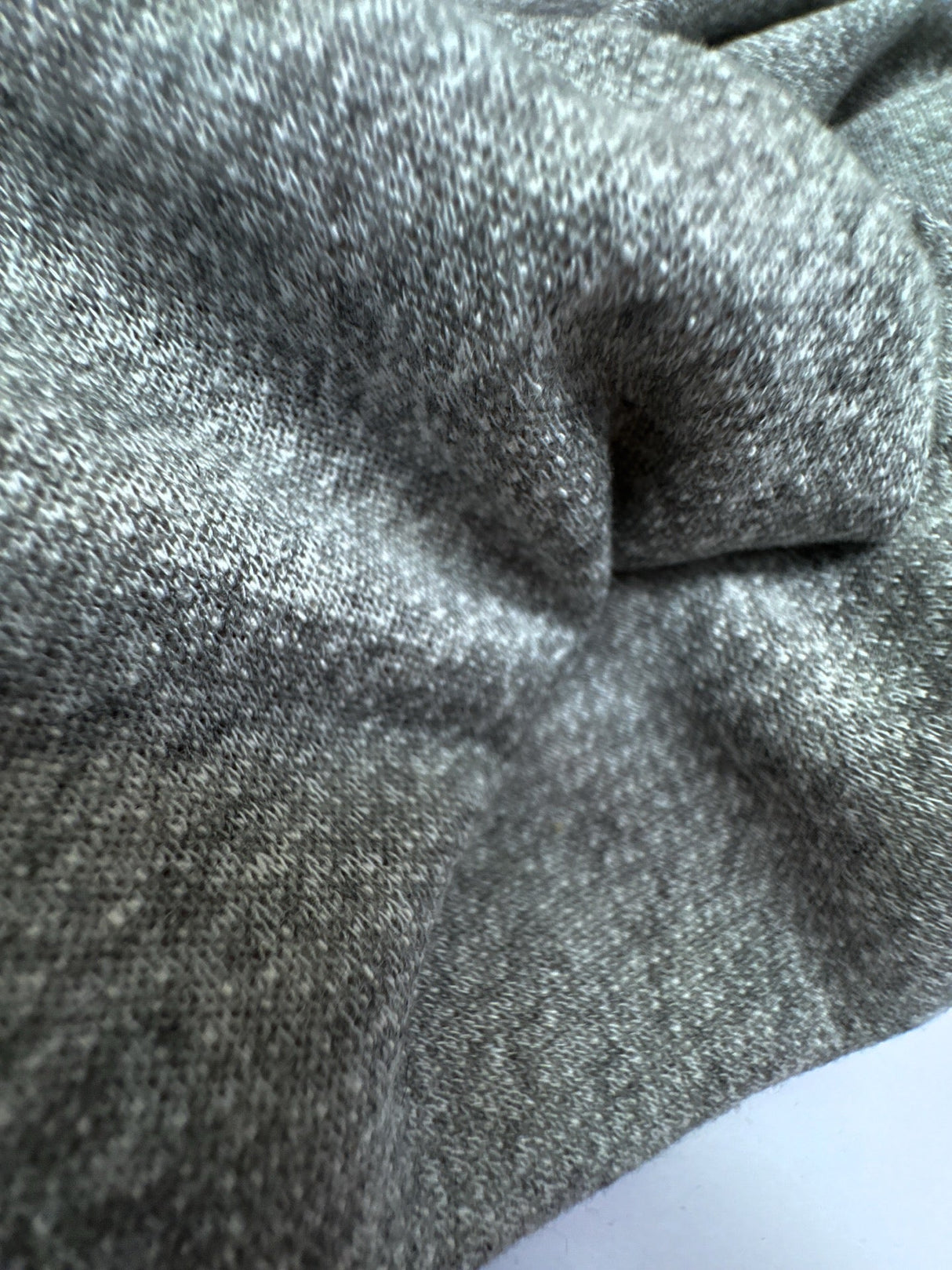 Cotton French Terry Melange Gray