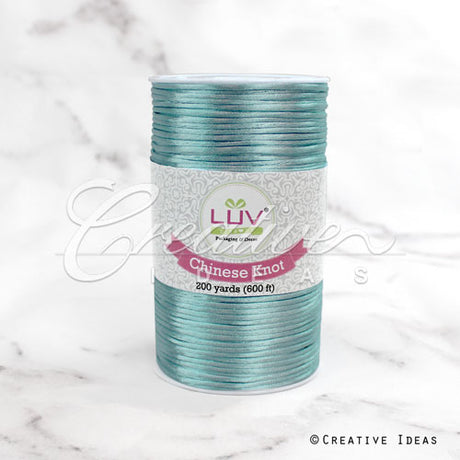 2Mm Rat-Tail (Chinese Knot) - 200 Yards (Aqua)