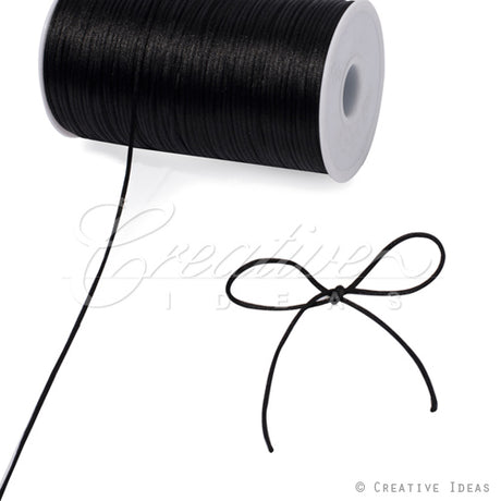 2Mm Rat-Tail (Chinese Knot) - 200 Yards (Black)