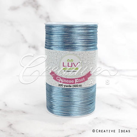 2Mm Rat-Tail (Chinese Knot) - 200 Yards (Blue Mist)