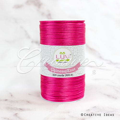 2Mm Rat-Tail (Chinese Knot) - 200 Yards (Hot Pink)
