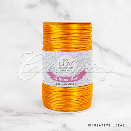 2Mm Rat-Tail (Chinese Knot) - 200 Yards (Light Gold)
