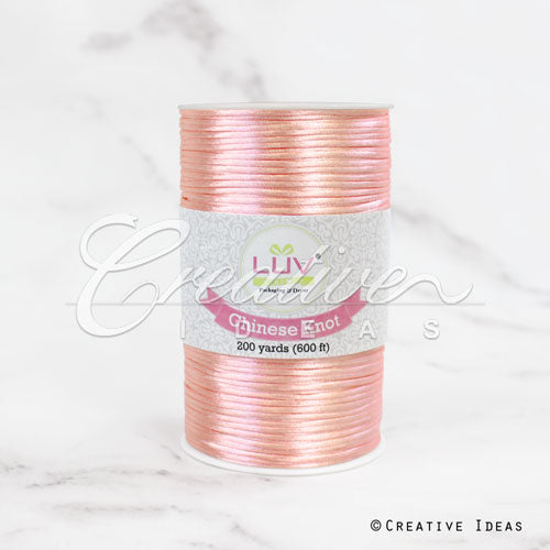 2Mm Rat-Tail (Chinese Knot) - 200 Yards (Light Peach)
