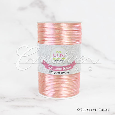 2Mm Rat-Tail (Chinese Knot) - 200 Yards (Light Peach)