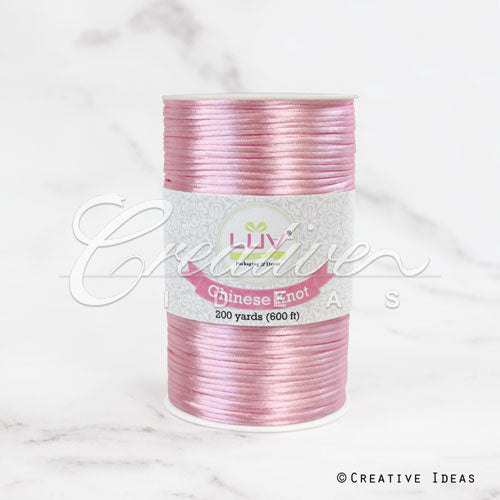 2Mm Rat-Tail (Chinese Knot) - 200 Yards (Light Pink)