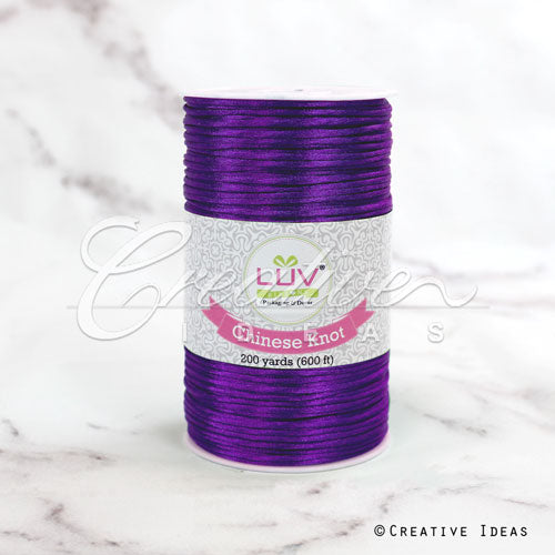 2Mm Rat-Tail (Chinese Knot) - 200 Yards (Purple)