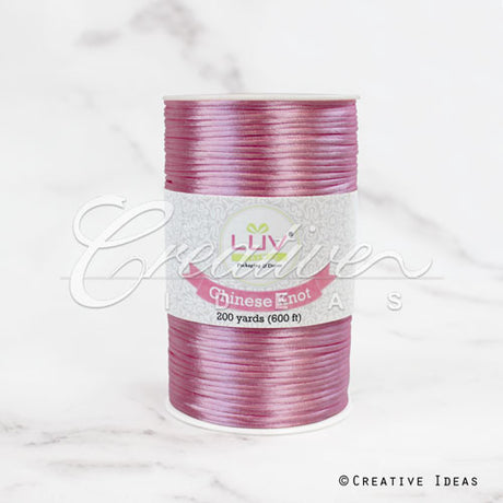 2Mm Rat-Tail (Chinese Knot) - 200 Yards (Rosy Mauve)