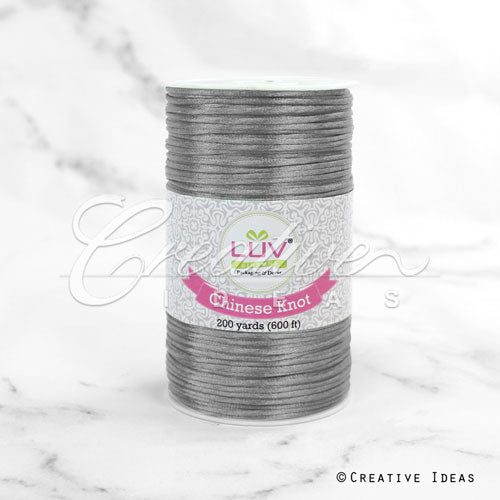 2Mm Rat-Tail (Chinese Knot) - 200 Yards (Silver)