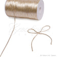 2Mm Rat-Tail (With Metallic Trim) - 200 Yards (Ivory/Gold)