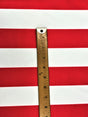 2 Inch Red/White Stripe Satin Fabric - Red/White Horizontal Stripes, 59/60" Width (1 Yard)