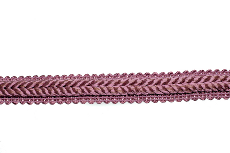 Braided Gimp Trim Mauve Pink 0.50 Inch