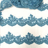 Embroidered Floral Beaded Lace Trim